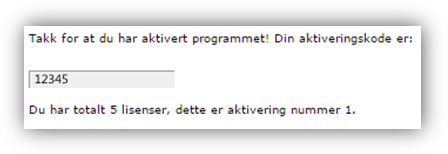 Aktiveringskode