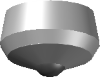 Innbruddsalarm bevegelsessensor IR tak AutoCAD 3D