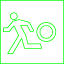 Nødåpner rømningsdør AutoCAD symbol