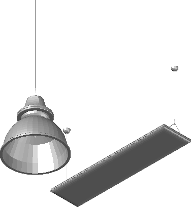 Fagerhult nedhengt belysning AutoCAD 3D
